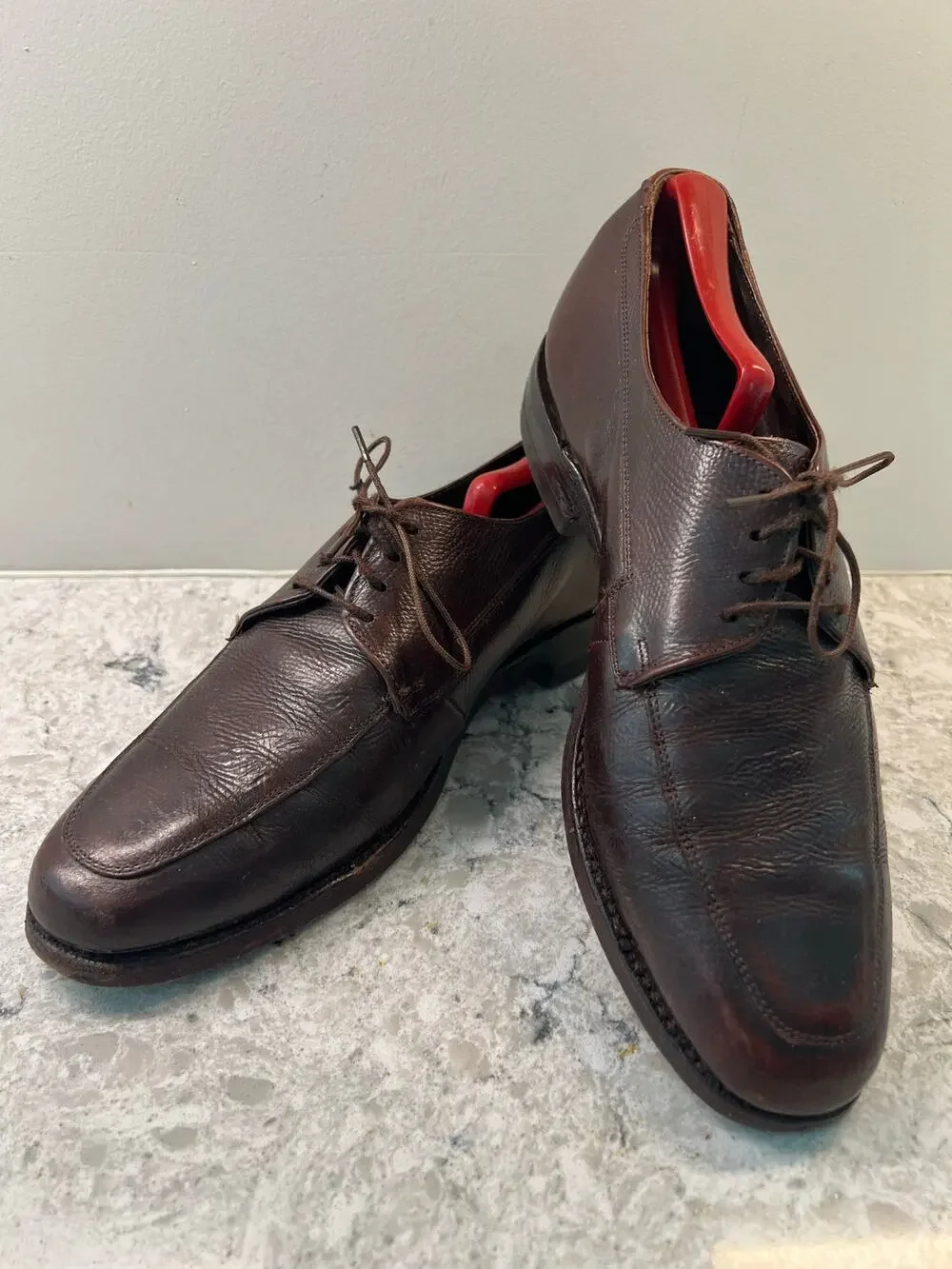The Florsheim Shoe Men's Brown Leather Lace Up Dress Shoes Size 8.5 JL